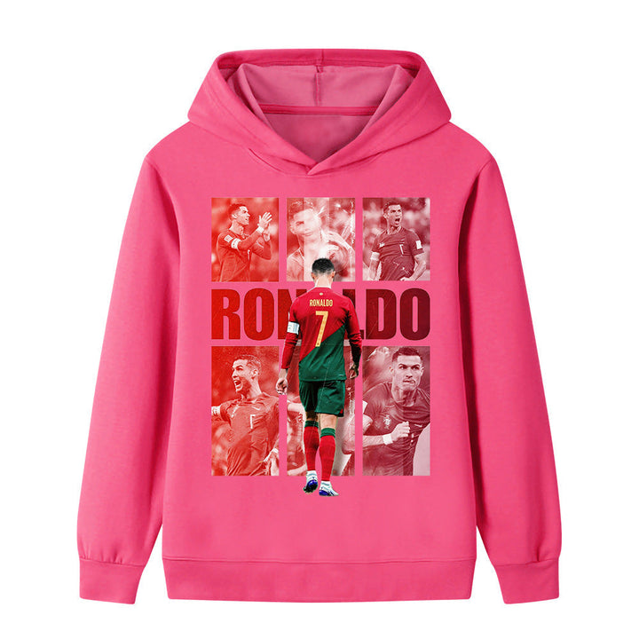 Ronaldo Fotbolls Hoodie för Barn - Portugal - Style