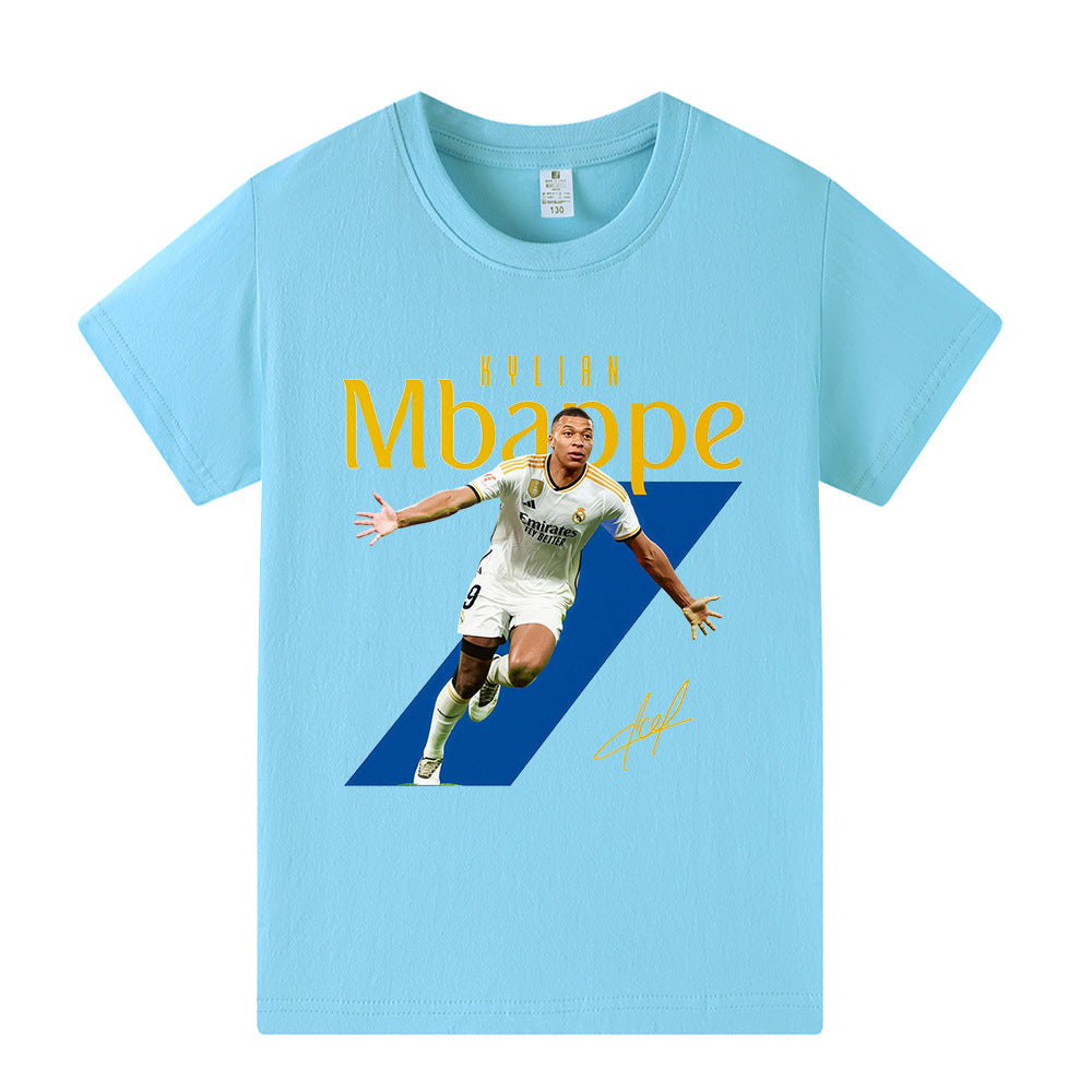 Kylian Mbappé Fotbolls T-shirt för Barn