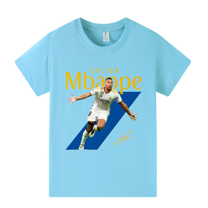 Kylian Mbappé Fotbolls T-shirt för Barn
