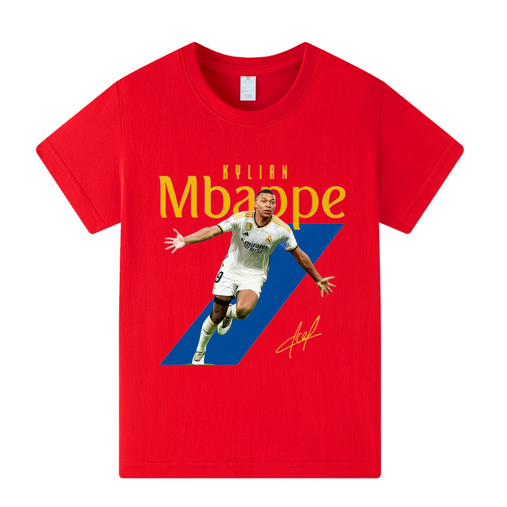 Kylian Mbappé Fotbolls T-shirt för Barn