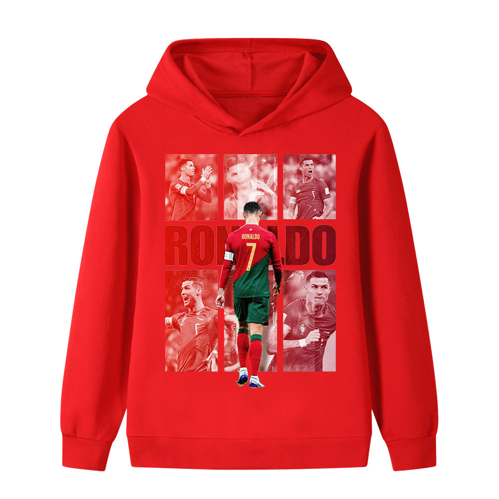 Ronaldo Fotbolls Hoodie för Barn - Portugal - Style