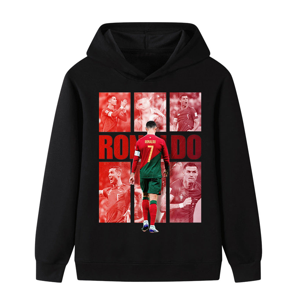 Ronaldo Fotbolls Hoodie för Barn - Portugal - Style