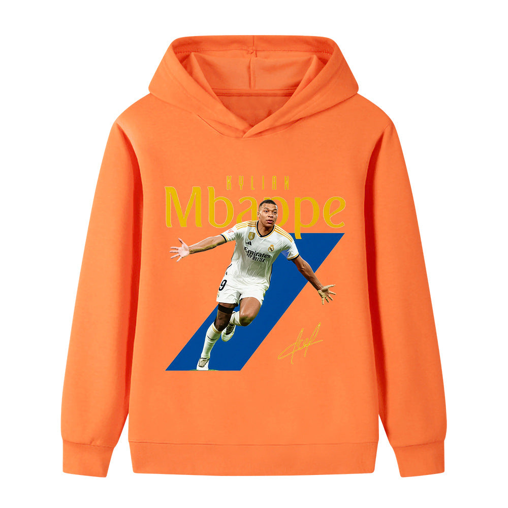 Mbappé Fotbolls Hoodie för Barn