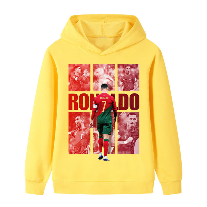 Ronaldo Fotbolls Hoodie för Barn - Portugal - Style
