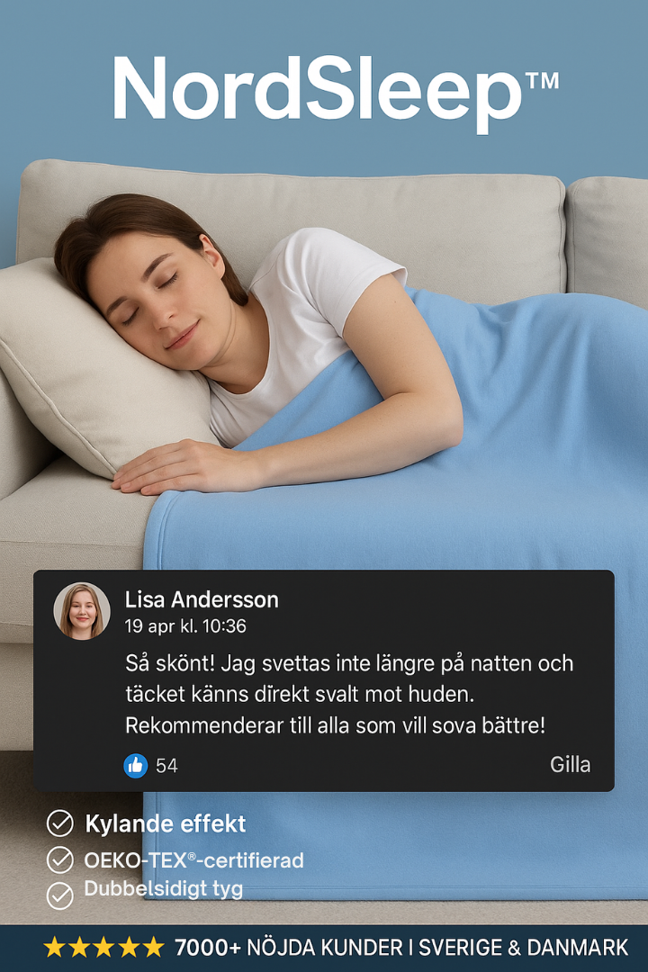 Kyltäcke med Japansk Arc-Chill Teknologi &amp; Mjuk Bambu – NordSleep™ Premium 150×200 cm