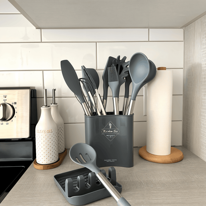 KitchenPro Silikon Köksredskap – Komplett 12 delars set