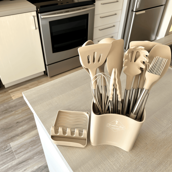 KitchenPro Silikon Köksredskap – Komplett 12 delars set