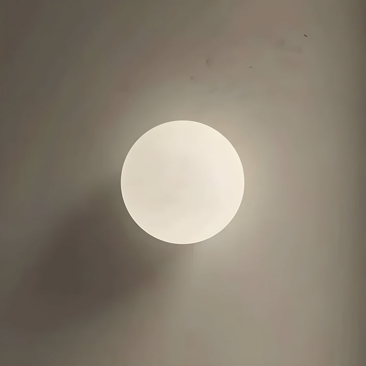 Rund Glas Vägglampa – Modern LED Lampa för Vardagsrum eller Hall