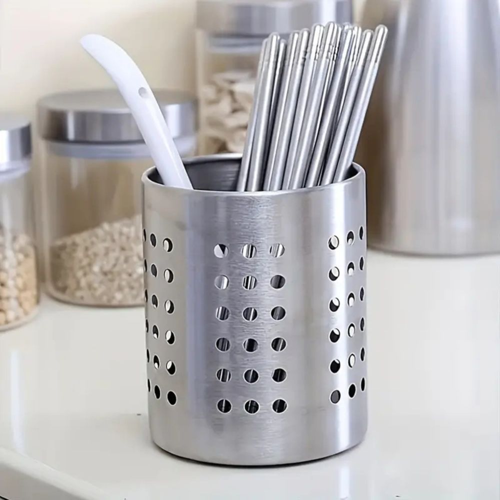 Stainless Steel Redskapshållare med Hål