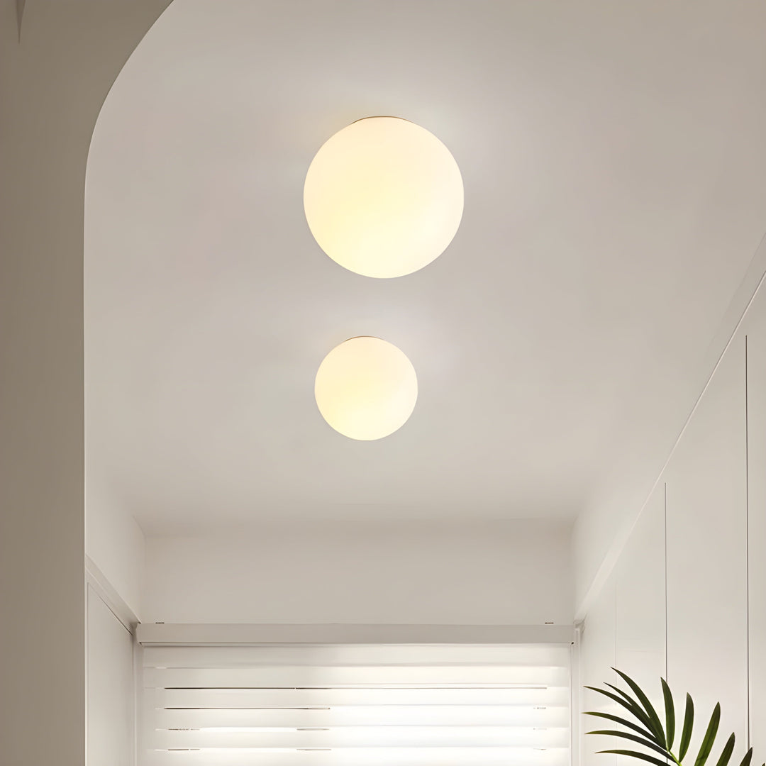 Rund Glas Vägglampa – Modern LED Lampa för Vardagsrum eller Hall