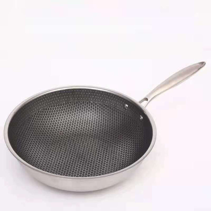 Royallure Rostfritt Stål Non-Stick Stekpanna – 30 cm, Jämn Värme &amp; Hållbar Yta