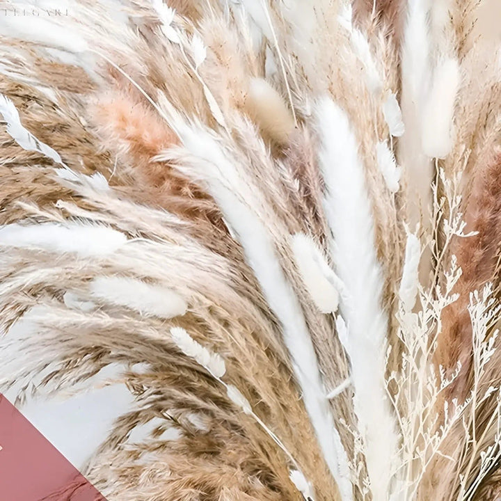 RusticPampas Dekor - Naturlig Fluffig Pampasgräs Boho Hem Blomsterarrangemang