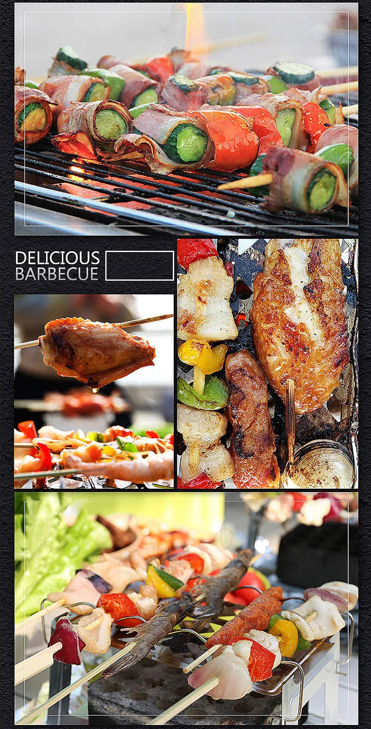 Carvallo Bärbar Kolgrill | Koreansk Bordgrill för Utomhus &amp; Hem | Återanvändbar &amp; Kompakt | Ideal för BBQ &amp; Camping