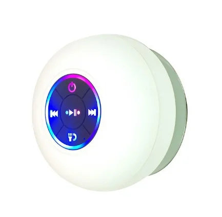 Carvallo | Vattentät duschhögtalare | Bluetooth 5.0 | Med sugpropp &amp; batteri