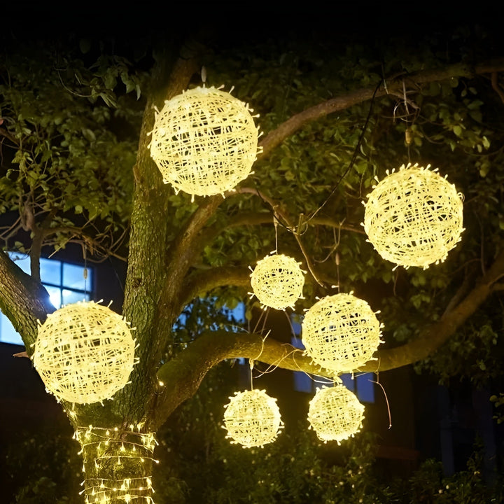 GoldenHaze Lights – LED-boll-ljusslinga för utomhus- och inredningdekoration
