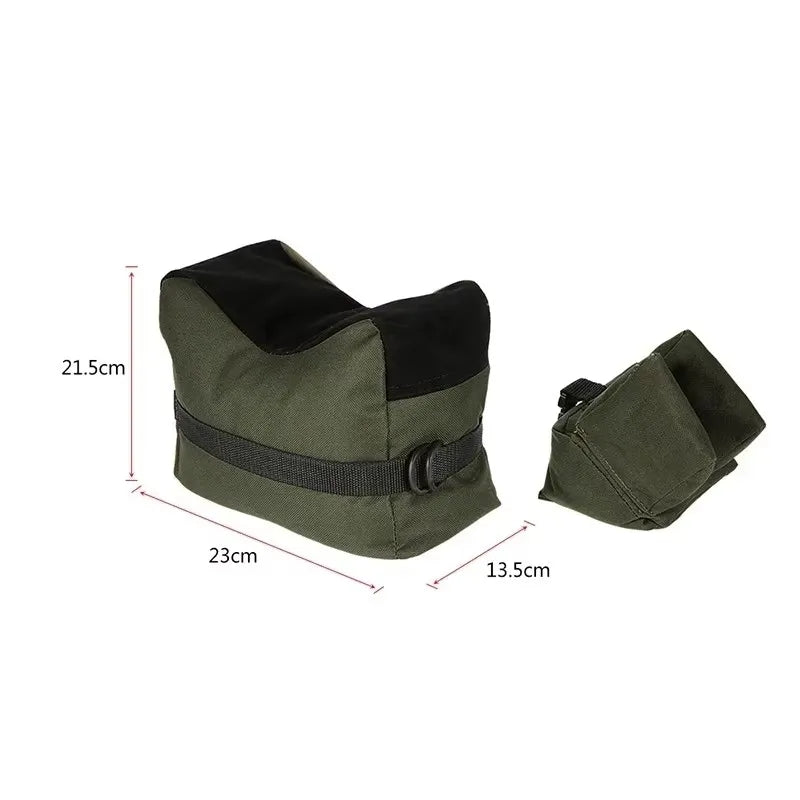 Carvallo Bags Fram- &amp; Bak Sandsäckar för Skjutstöd | Tillverkad av robust 600D Oxford-tyg | Utan fyllning | 23 × 14 × 13 cm