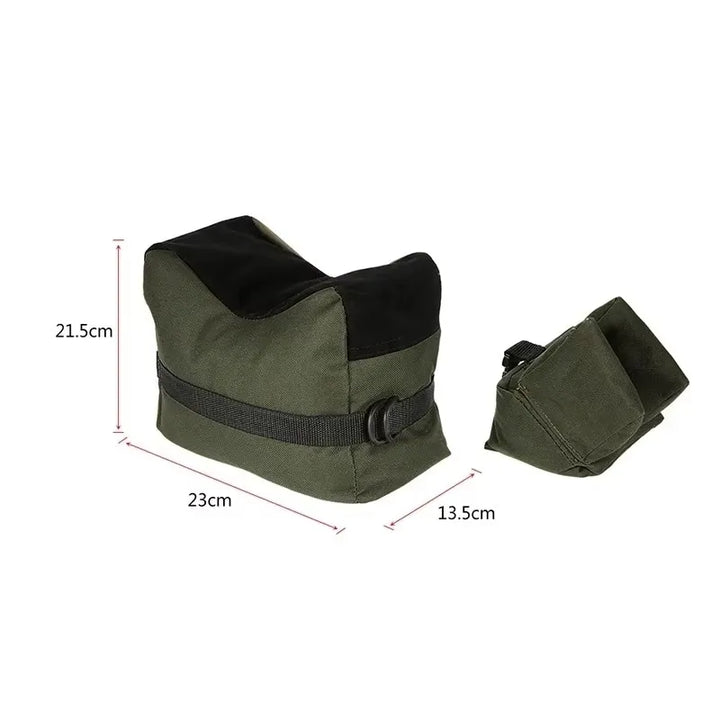 Carvallo Bags Fram- &amp; Bak Sandsäckar för Skjutstöd | Tillverkad av robust 600D Oxford-tyg | Utan fyllning | 23 × 14 × 13 cm