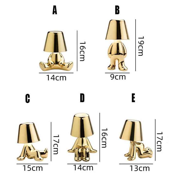 Modern Guld Metall LED Bordslampa