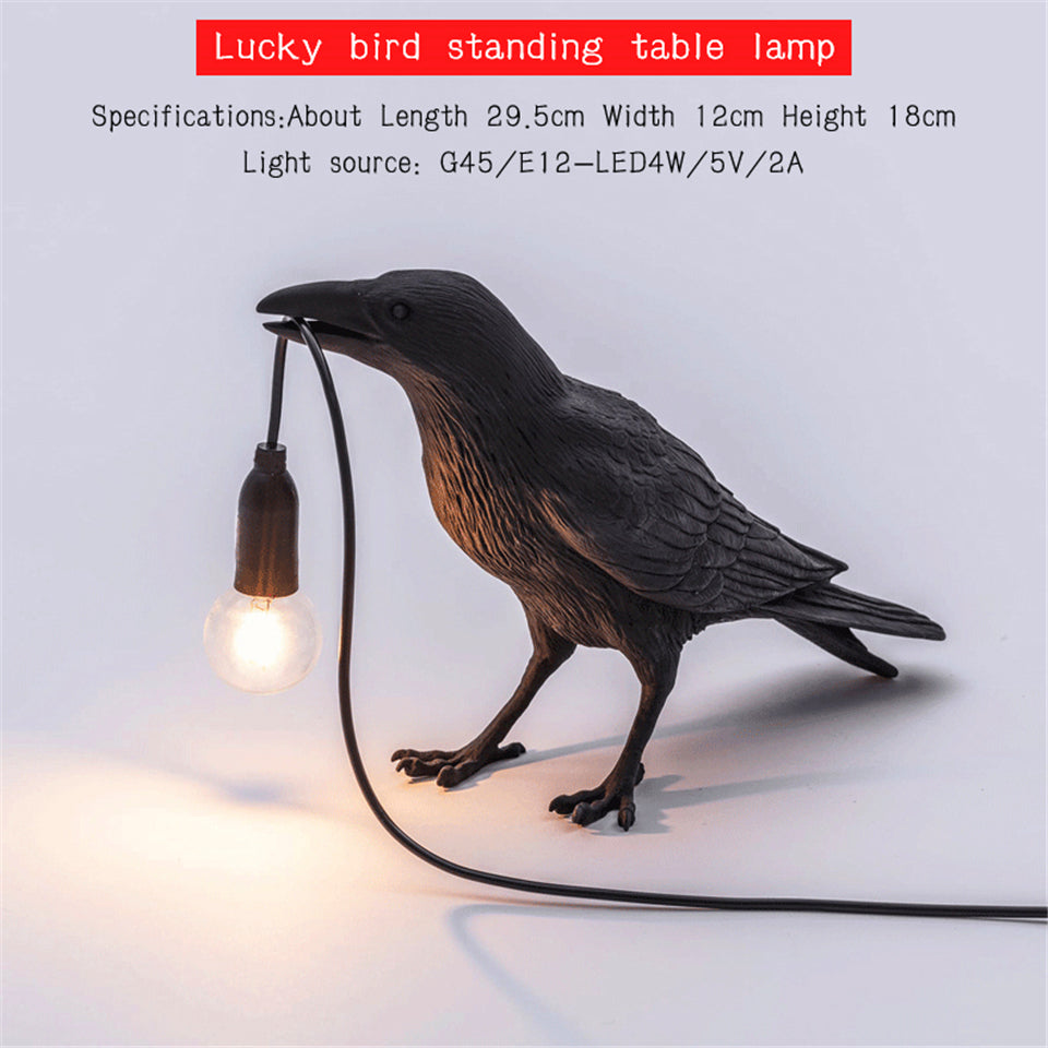 Fågel Lamp – Elegant LED Vägglampa för Hem &amp; Dekor