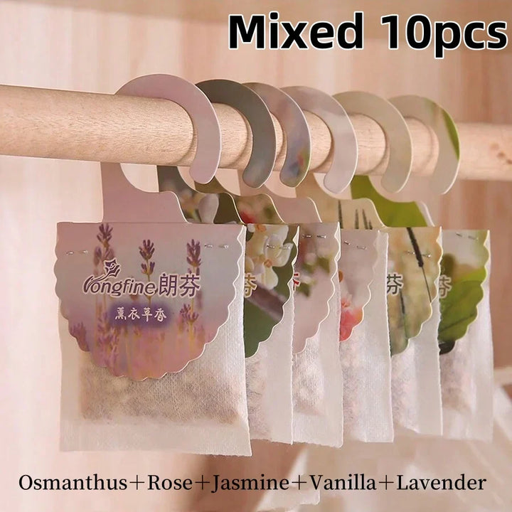 Carvallo Doftpåsar för garderob &amp; rum | 5/10 stycken | Långvarig doft | Med hängare | Aromaterapi &amp; luftrensare