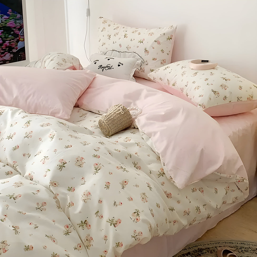 CherryBliss Sängkläder Set – Elegant sängkläder set med madrasskydd