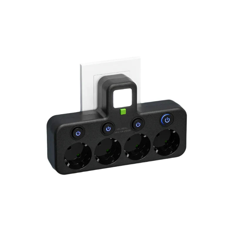 Carvallo VOLTRIQ ProLine | 3–4 uttag + 2× USB &amp; 1× Typ-C | 2500 W | Överspänningsskydd &amp; Kontrollswitch