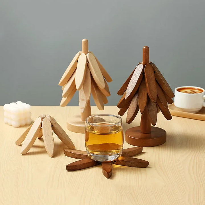 Ädla trälook coasters