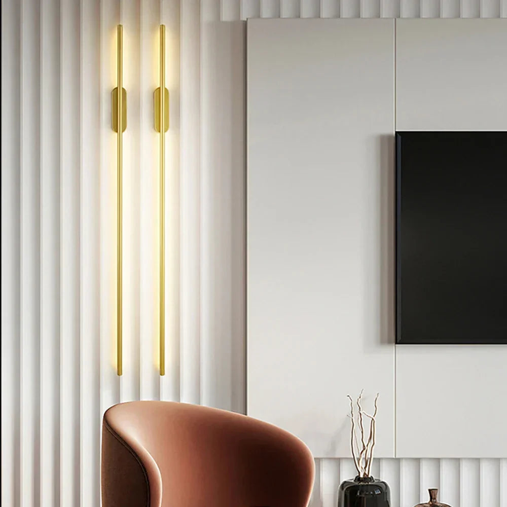 Modern nordisk LED vägglampa – Vägglampa för vardagsrum och sovrum