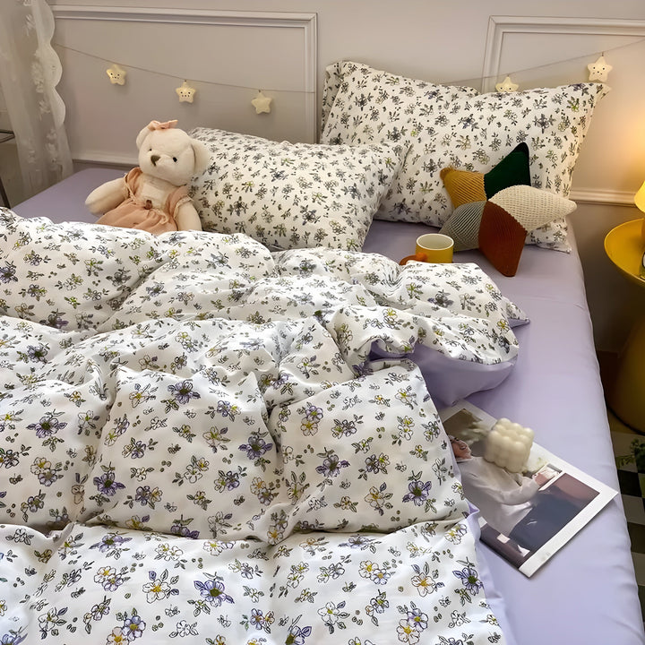 CherryBliss Sängkläder Set – Elegant sängkläder set med madrasskydd