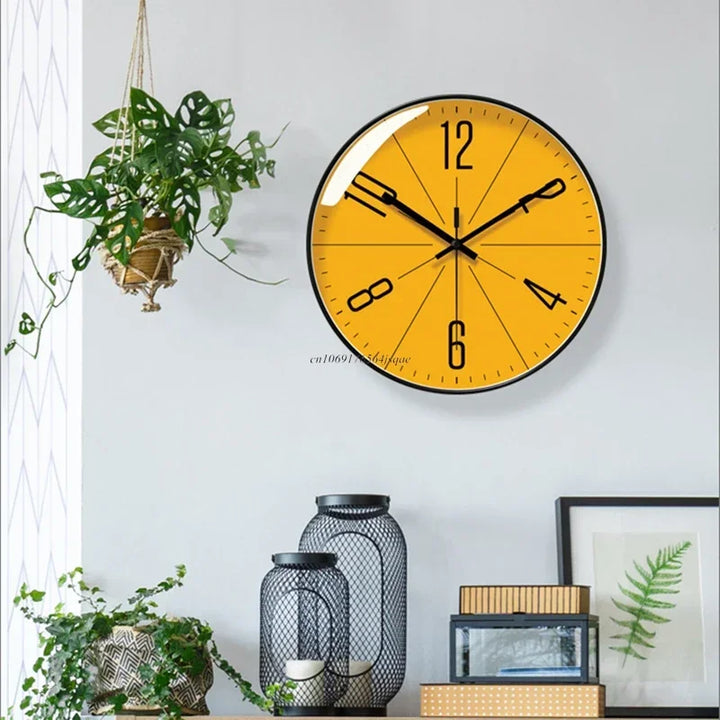 TimeWisp Trä Väggklocka – Tyst och Stilren Tidsvisare