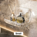 Carvallo Pro | Akryl-badrumshylla utan borrning | Väggmonterad duschhylla | Kosmetik- & schampo-hållare | Transparent | 12×9×8 cm / 24×9×8 cm