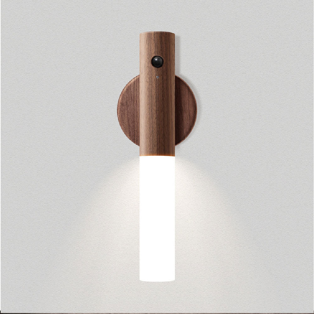 Uppladdningsbar LED-vägglampa – USB-magnetisk rörelsesensorlampa för sovrum, vardagsrum och trappa