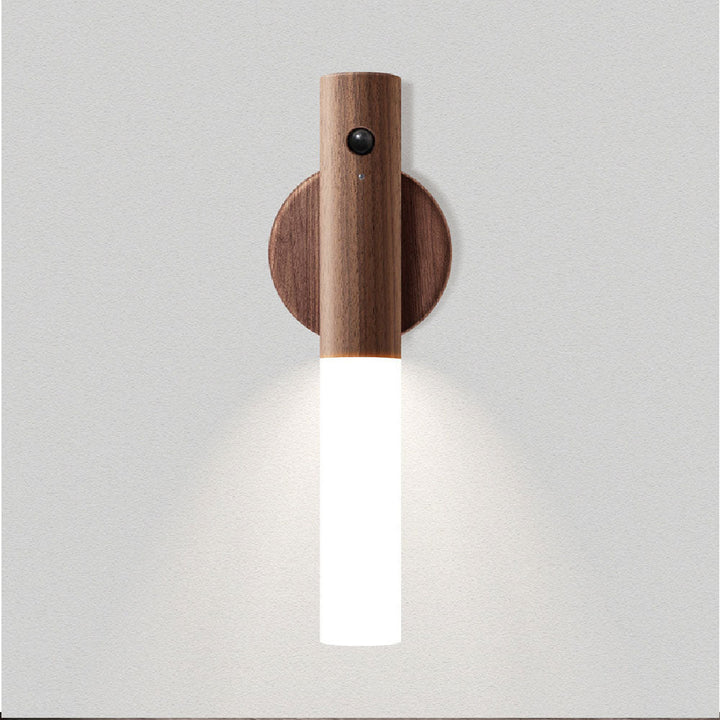 Uppladdningsbar LED-vägglampa – USB-magnetisk rörelsesensorlampa för sovrum, vardagsrum och trappa