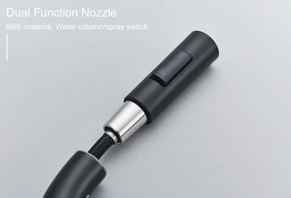 Royallure Touch-Sensor Utdragbar Kökspip – Handsfree Flöde, Svängbar Spruta &amp; Germ-Säker