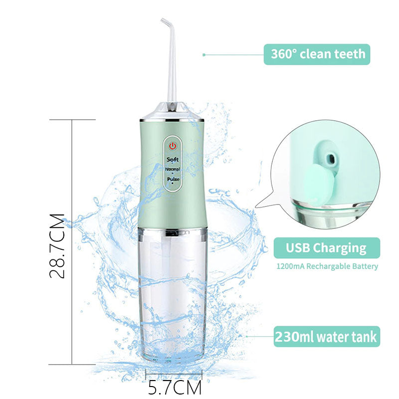 Trådlös Vattentandtrådsapparat – Bärbar Uppladdningsbar Oral Irrigator för Djup rengöring