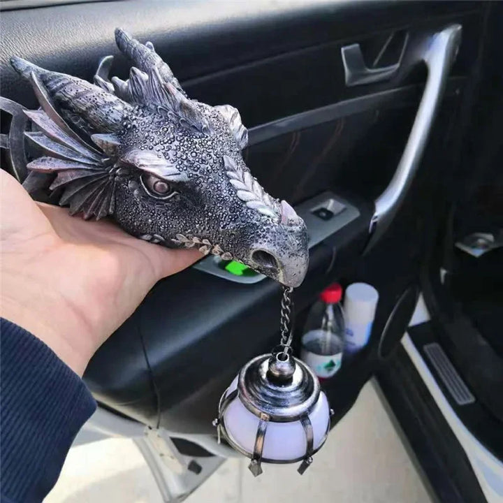 Royallure Dragon Head Wall Mount Hanging Lamp - 18 cm Unik Fantasi Dekor