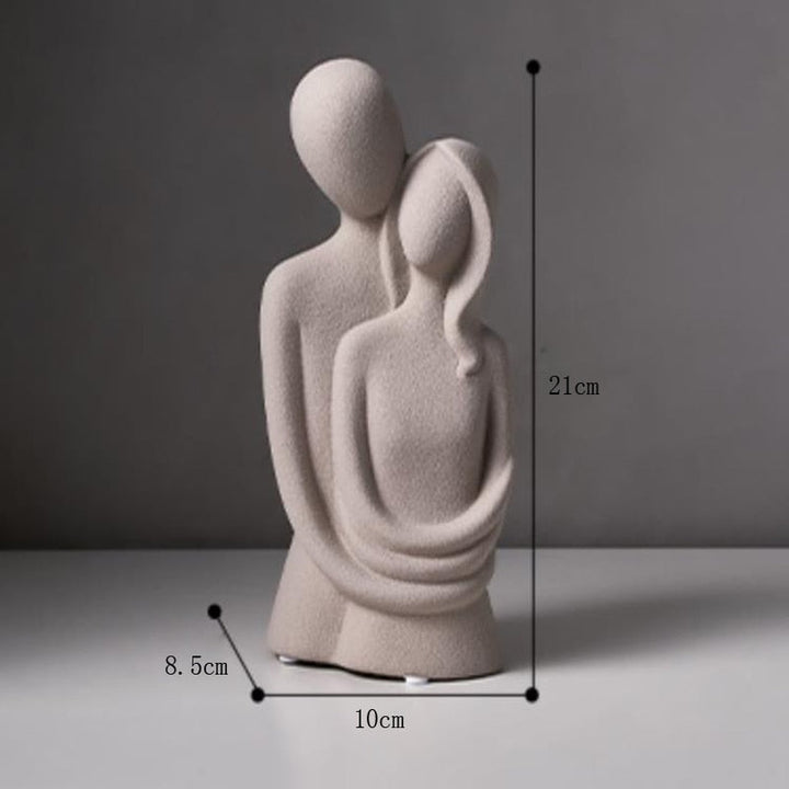 Carvallo – Keramisk Staty av Evig Kärlek med Modern Elegans