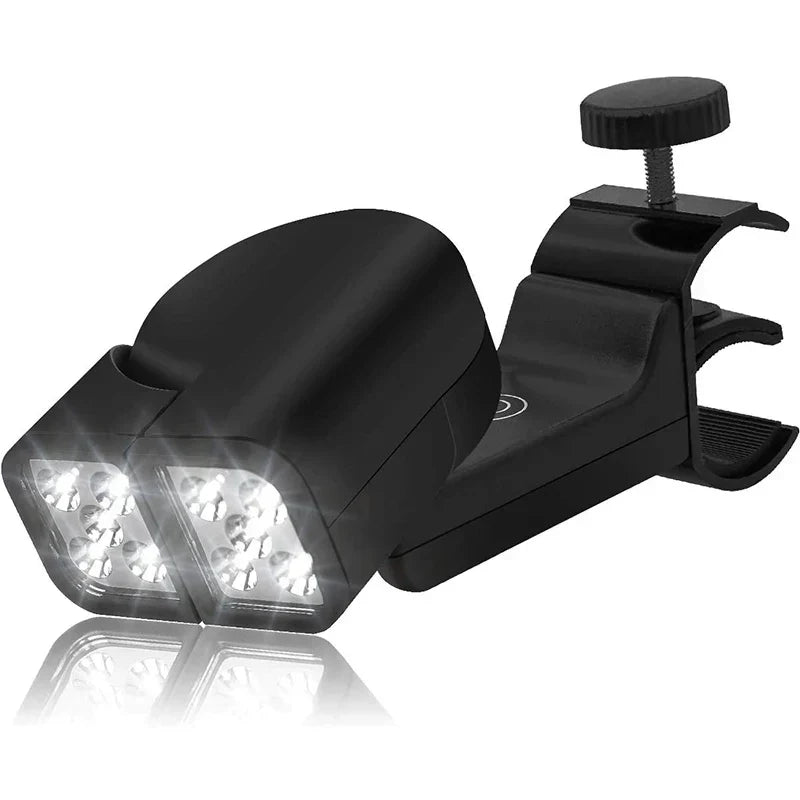 Carvallo LED Grilllampa med Dubbelhuvud | 360° Vridbar &amp; Värmebeständig | Superljus för BBQ, Nattfiske &amp; Camping