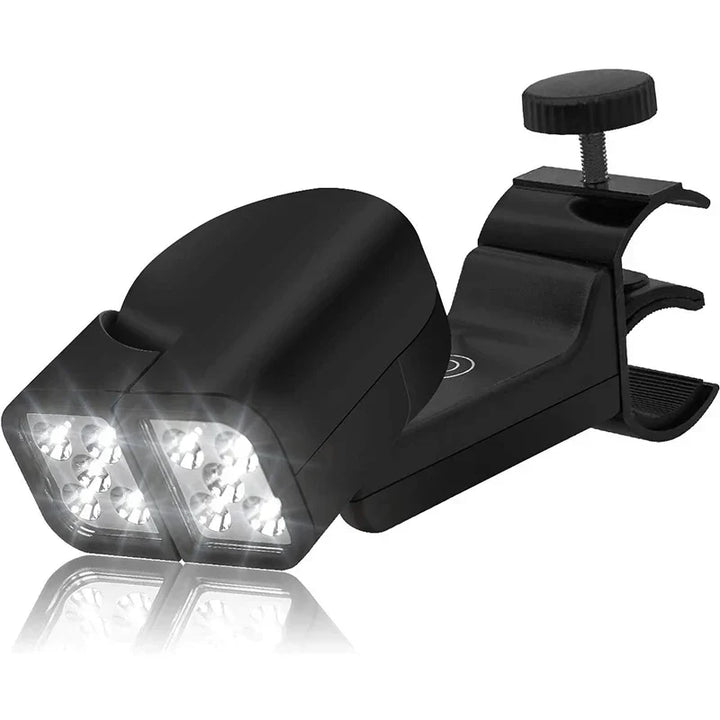 Carvallo LED Grilllampa med Dubbelhuvud | 360° Vridbar &amp; Värmebeständig | Superljus för BBQ, Nattfiske &amp; Camping