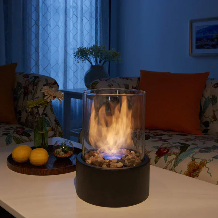 Elegant Etanol Eldstad – Säker, Hållbar Värme för Hemmet &amp; Trädgård