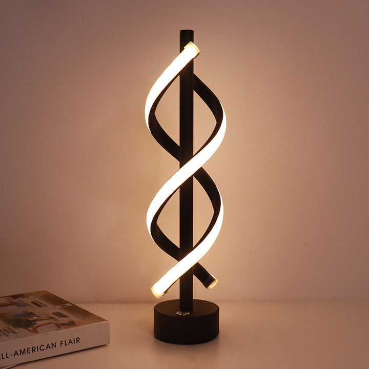 Nordic Dual Spiral LED-lampa – modern järnremsdesign