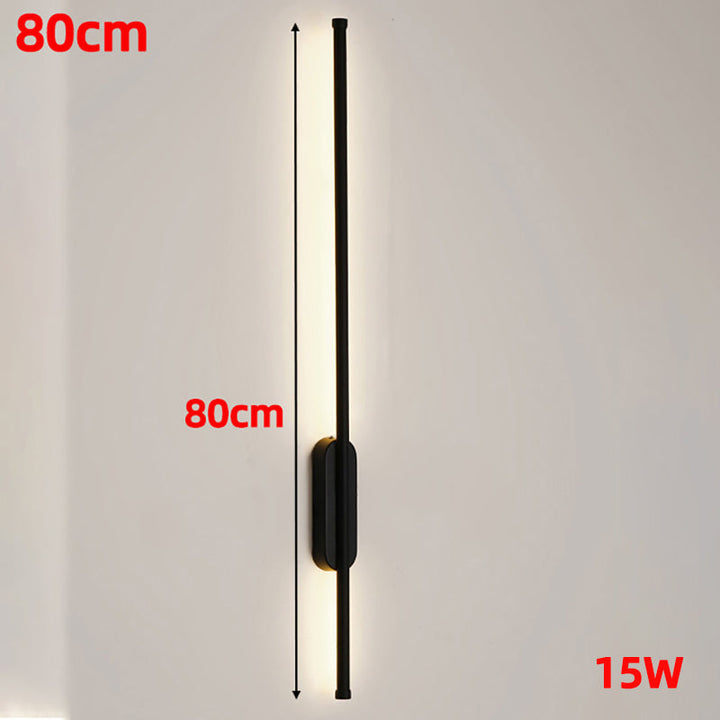 Modern nordisk LED vägglampa – Vägglampa för vardagsrum och sovrum