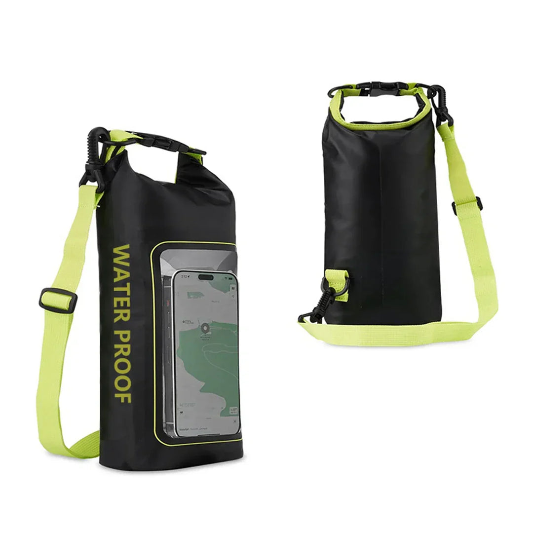 Carvallo Vattentät Dry Bag 2L | Med Touchscreen-Fönster | Utomhusväska för Kajak, Trekking &amp; Vattensport