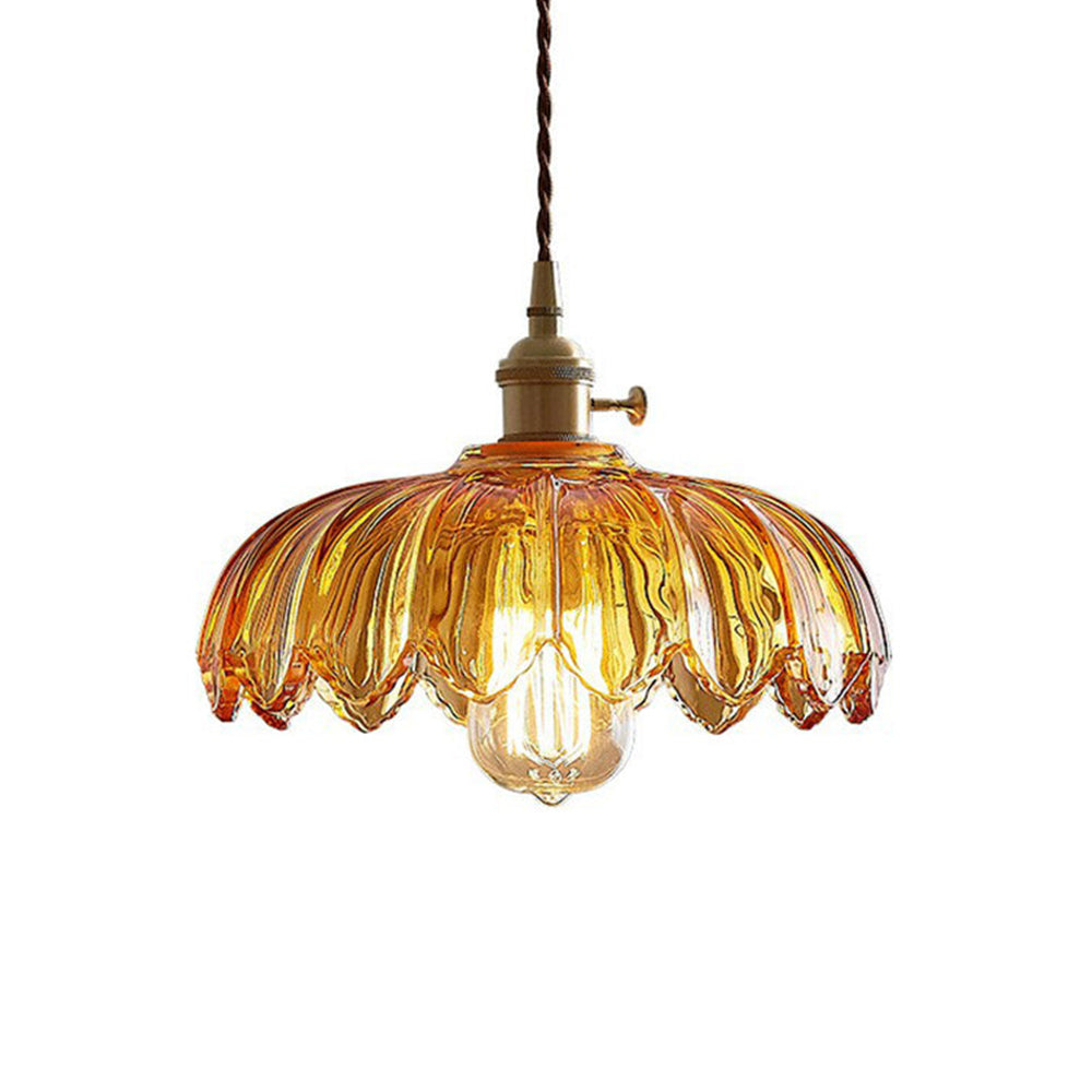 Pendellampa Vintage Glas Hängande Lampa