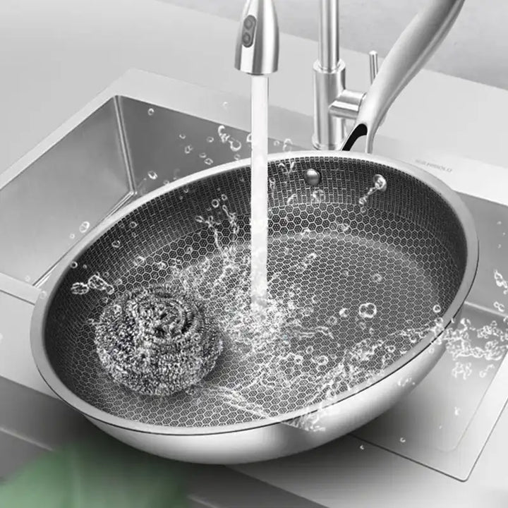 Royallure Rostfritt Stål Non-Stick Stekpanna – 30 cm, Jämn Värme &amp; Hållbar Yta