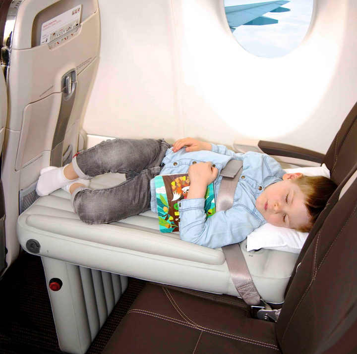 Carvallo Flygplanssäng SkyNap Junior | För barn upp till 5 år | 90×45 cm | Med handpump | Bekväm &amp; Bärbar