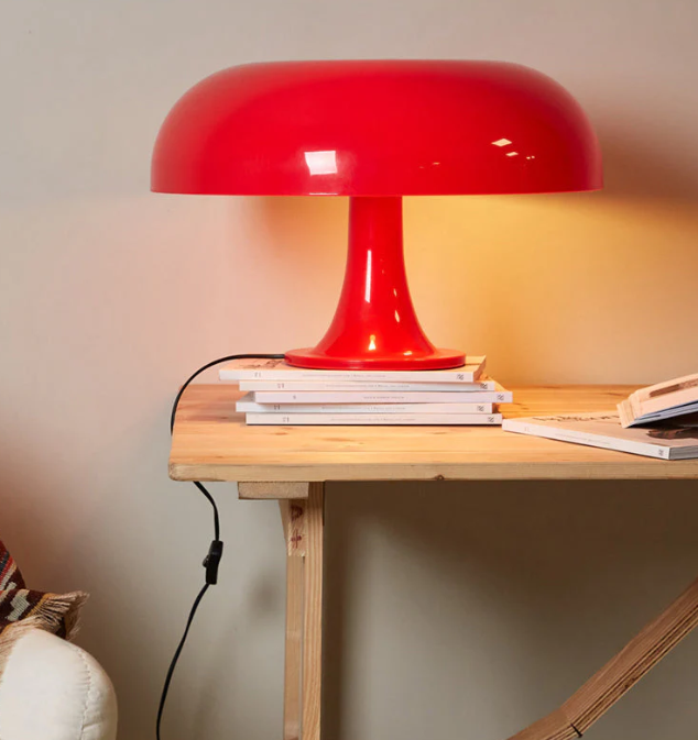 Modern Designer LED Mushroom Table Lamp – Minimalistic for Bedroom &amp; Living Room