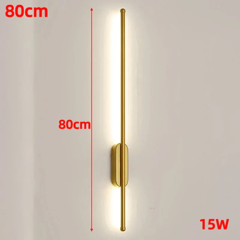 Modern nordisk LED vägglampa – Vägglampa för vardagsrum och sovrum