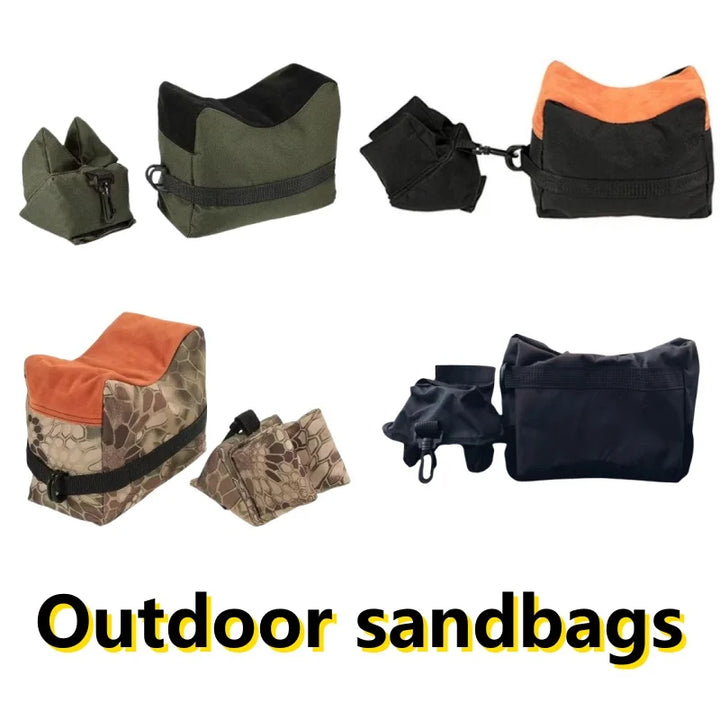 Carvallo Bags Fram- &amp; Bak Sandsäckar för Skjutstöd | Tillverkad av robust 600D Oxford-tyg | Utan fyllning | 23 × 14 × 13 cm