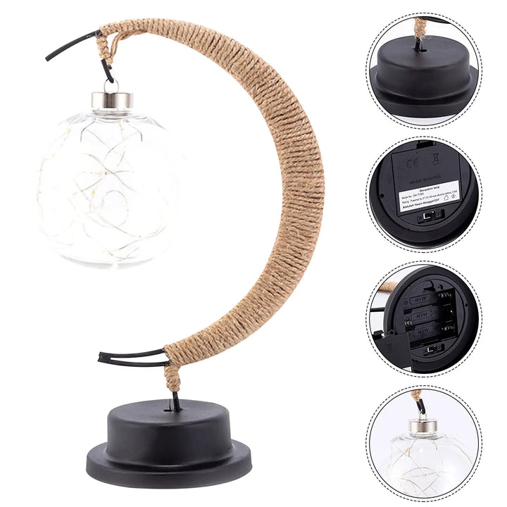 Bordslampa LED Månlampa för Sovrum